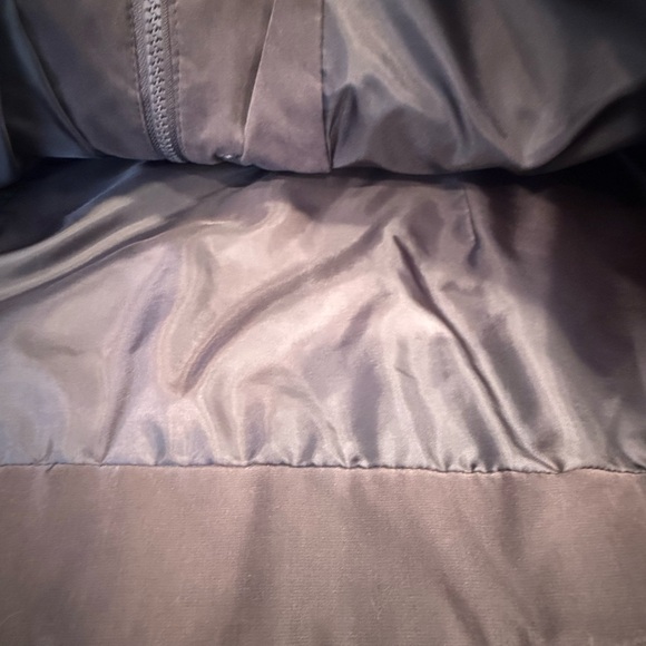 Nautica quilted brown removable hoodie coat zip snaps pockets SZ LG - Picture 5 of 13